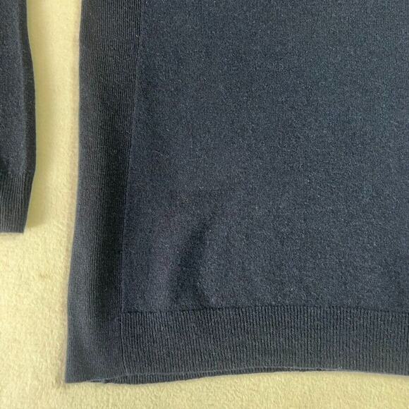 VINCE Sweater Womens M Blue Cashmere Linen Blend Crew Pullover Lightweight - Picture 9 of 12